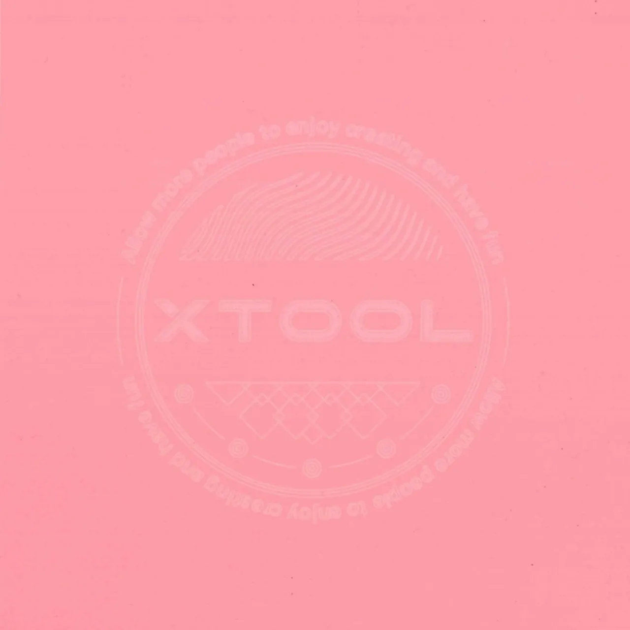 1/8"(3mm) Pink Acrylic for Infrared Laser Engraving test grid