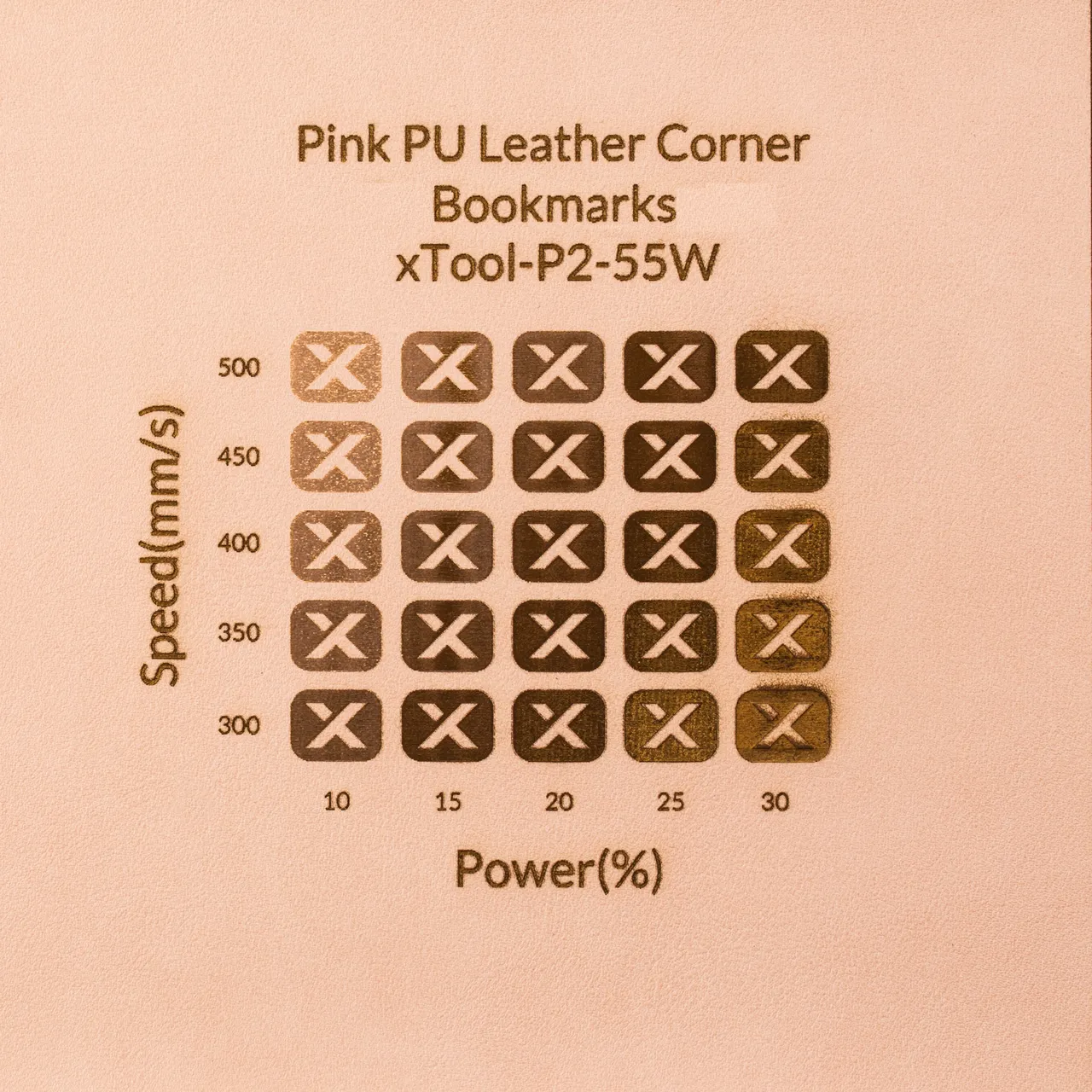 Peachy PU Leather test grid