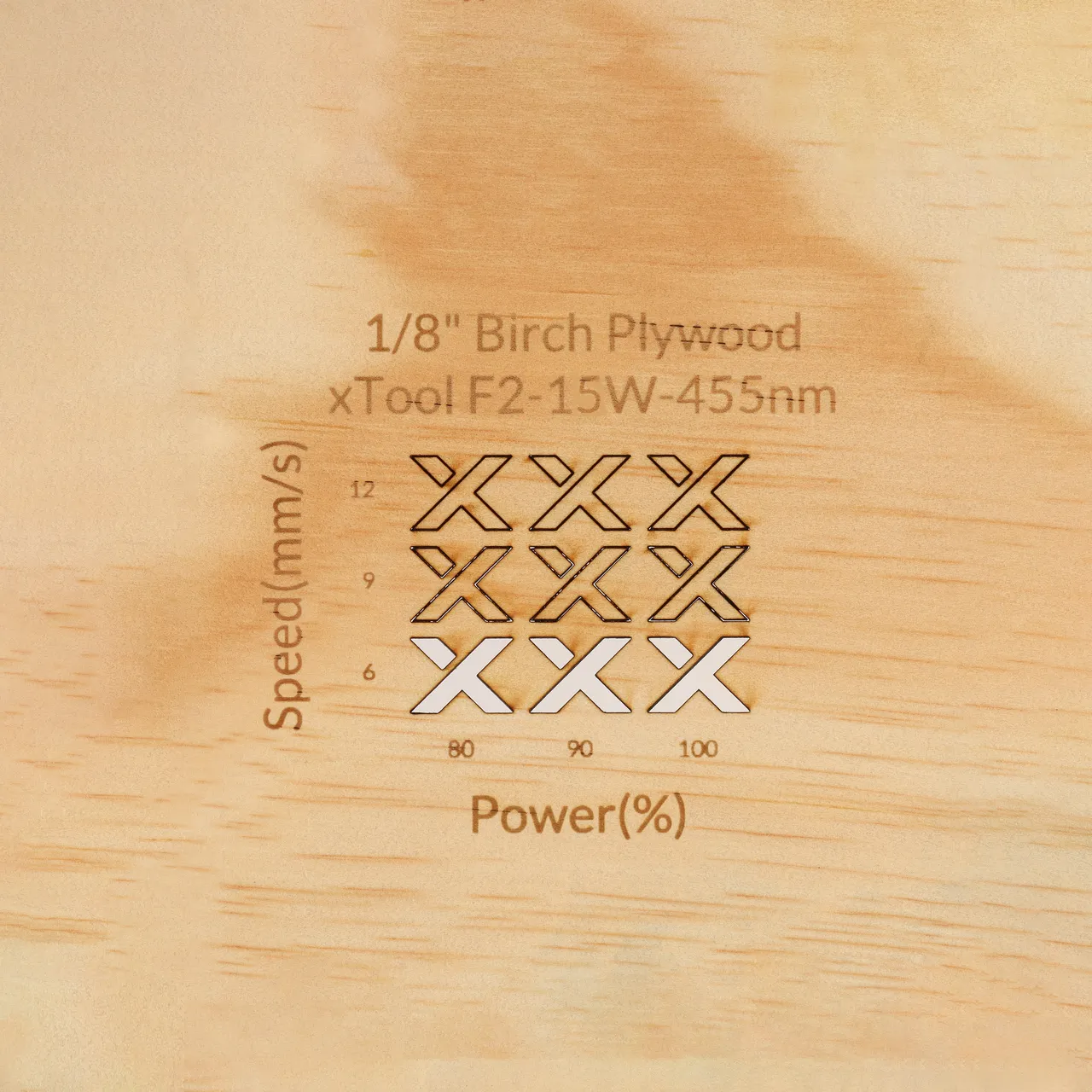 1/8"(3mm) Birch Plywood test grid