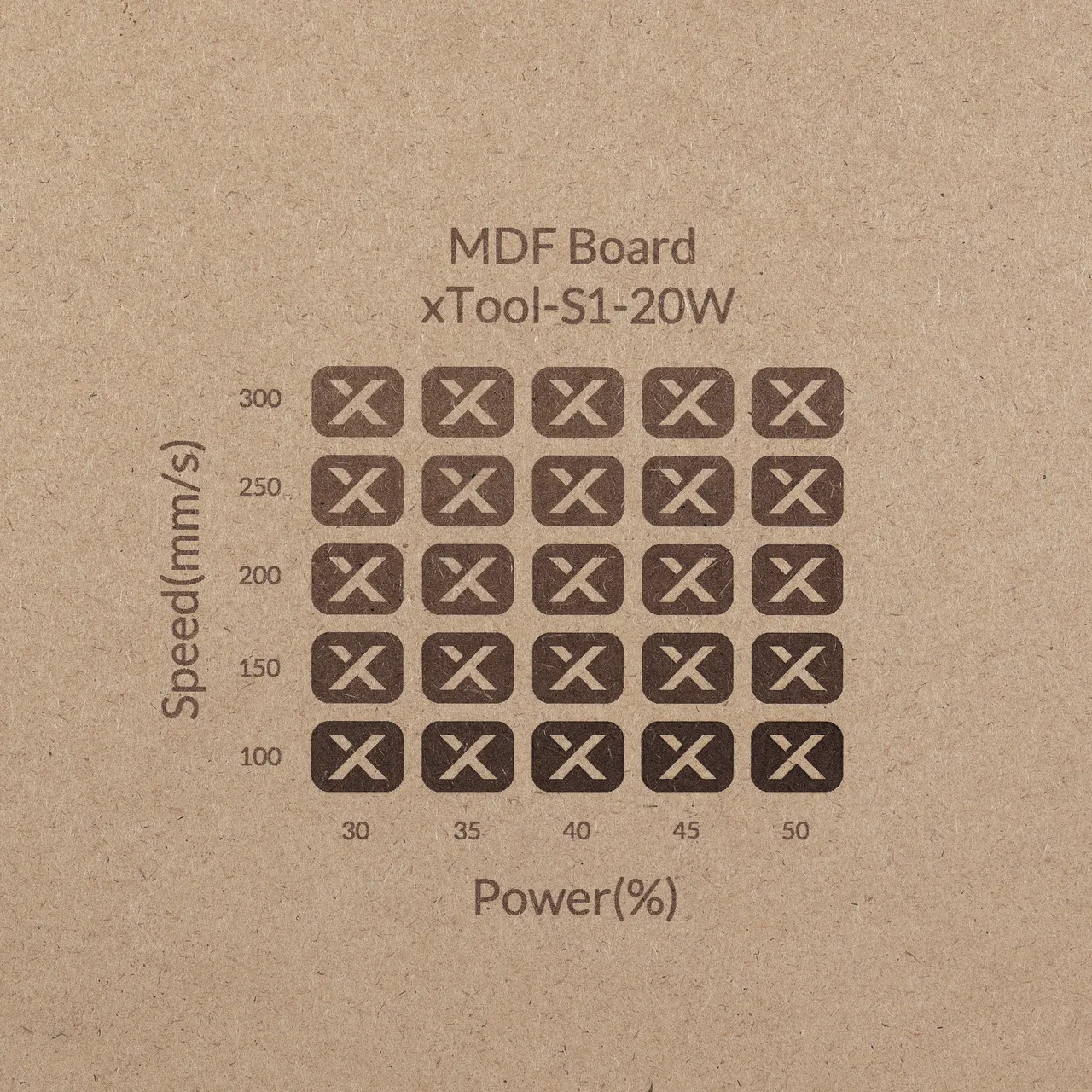 1/8"(3mm) MDF Board test grid
