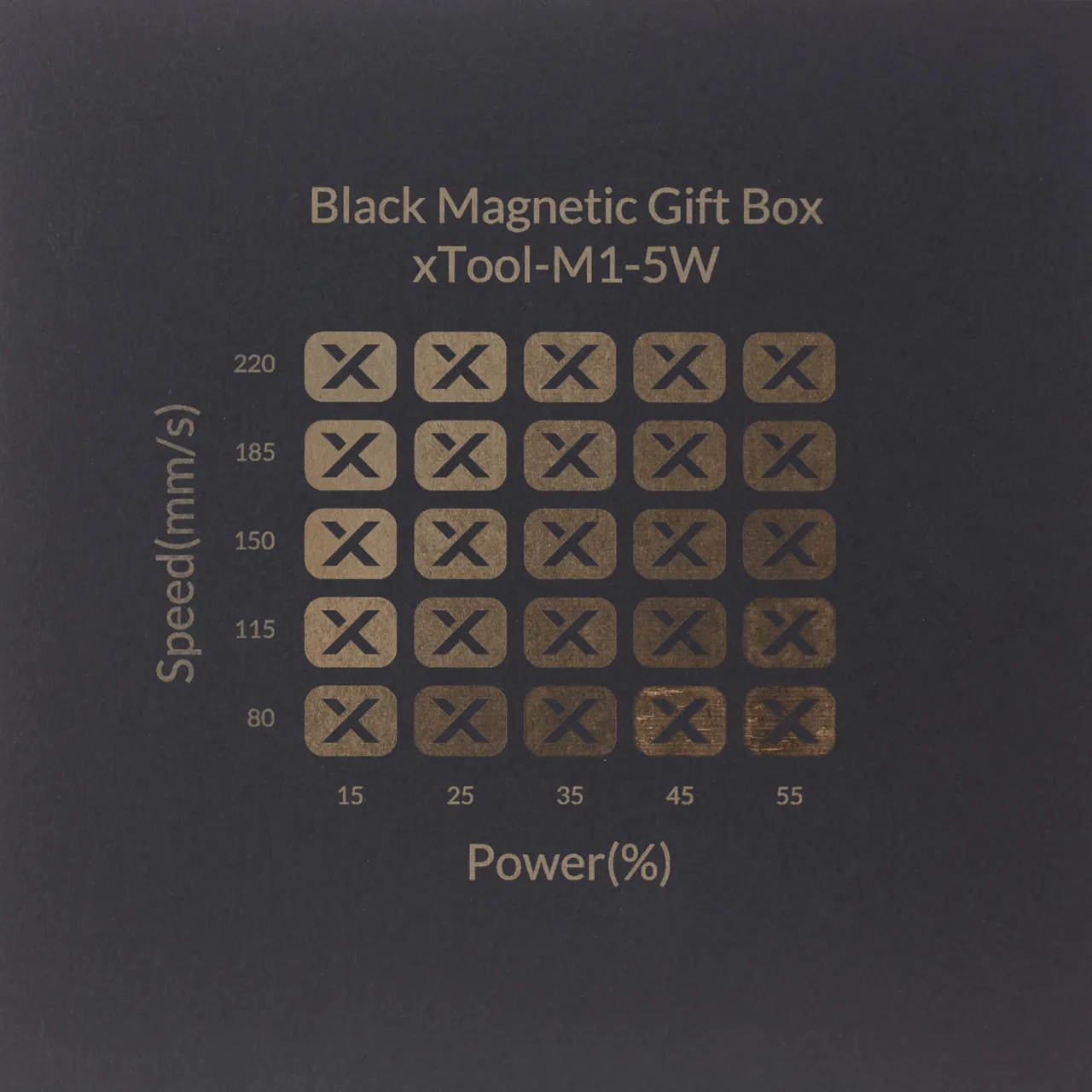 Grey Cardstock Mounted Black Kraft Paper-4.4oz(150g) test grid