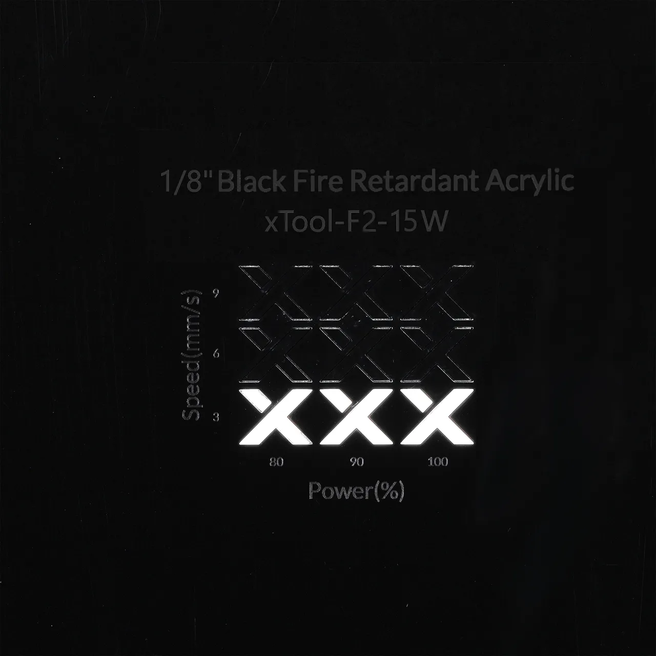 1/8"(3mm) Black Fire Retardant Acrylic test grid