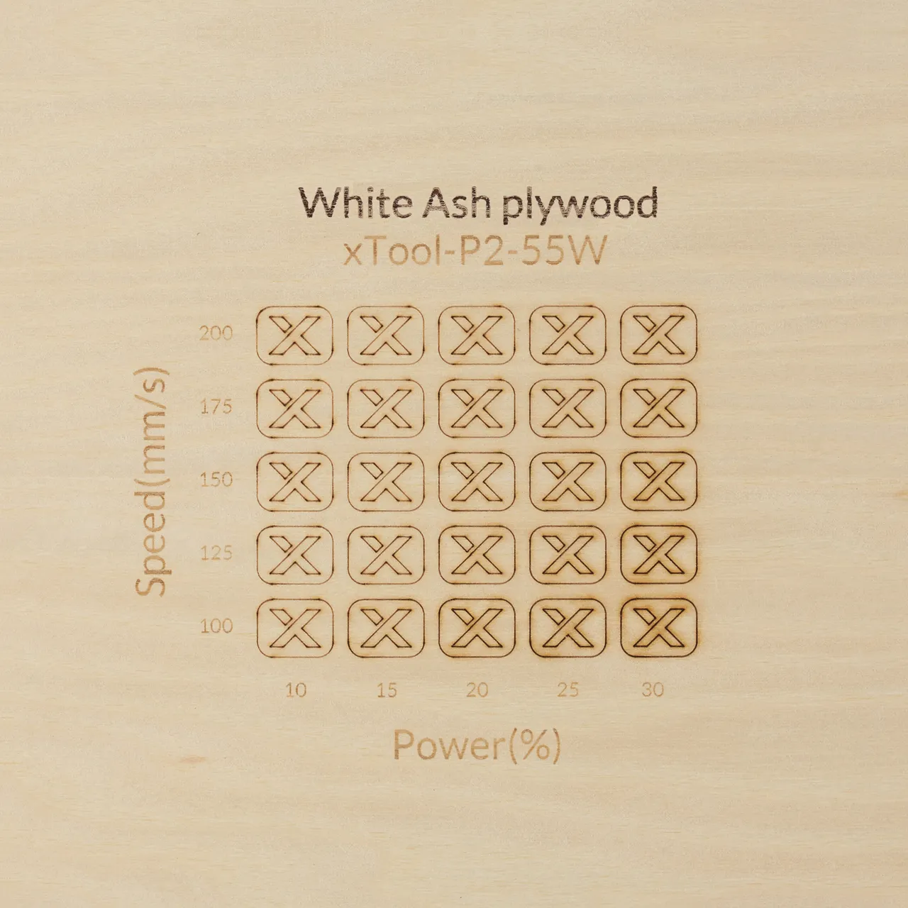 1/4"(6mm) White Ash Plywood test grid