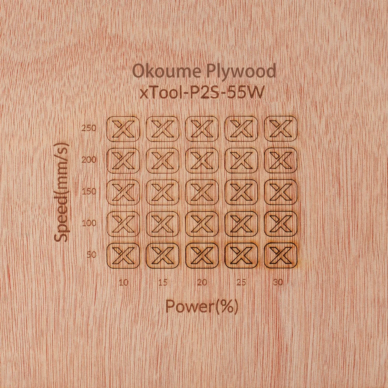 1/8"(3mm) Okoume Plywood test grid