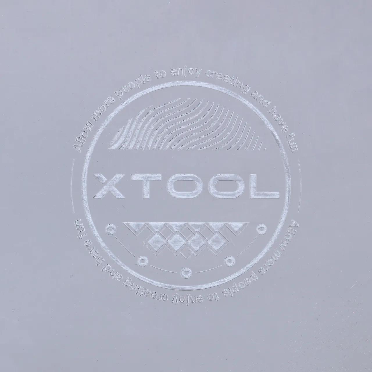 Grey Laser Engraving Rubber Sheet test grid