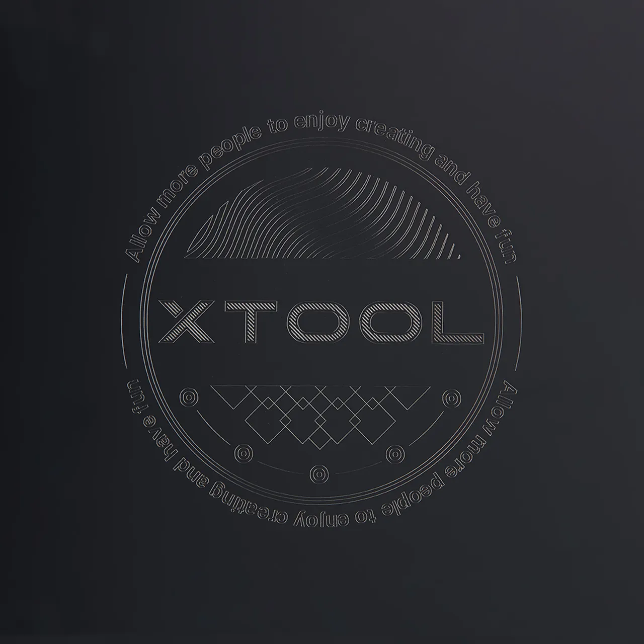 Frosted Black Metal Business Card test grid
