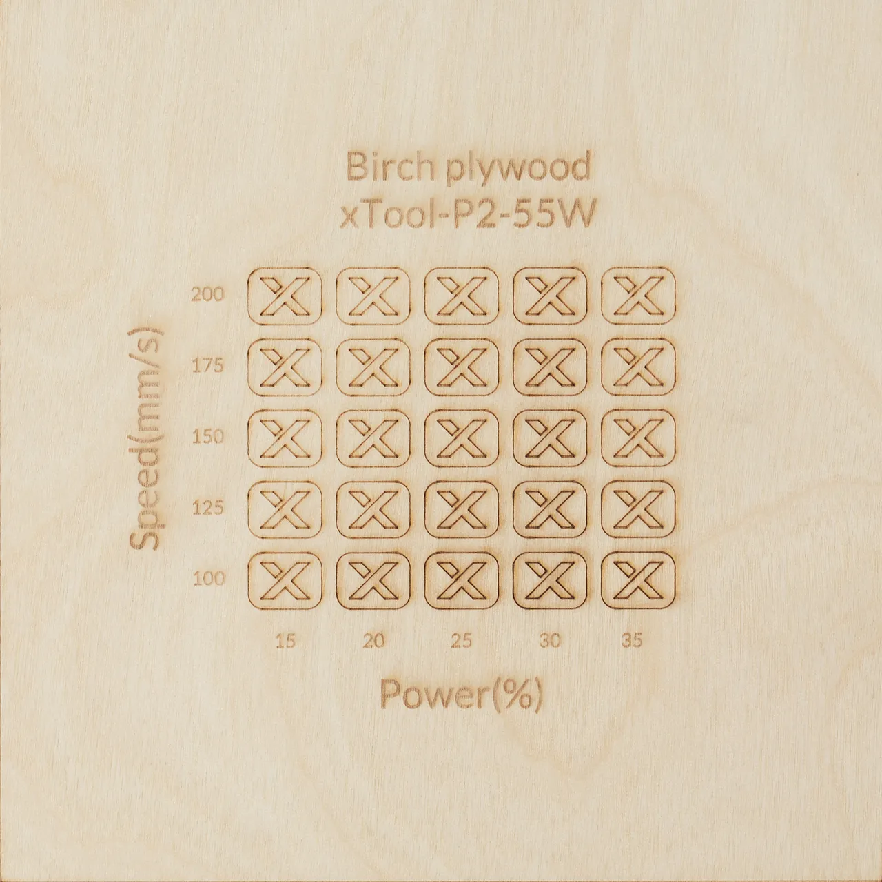1/8"(3mm) Birch Plywood test grid