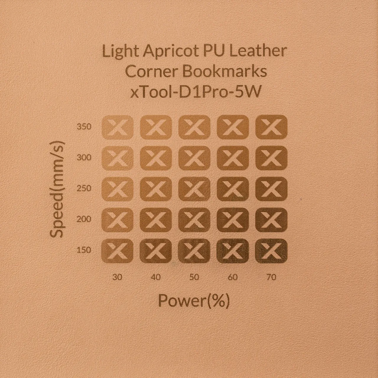 PU Leather Corner Bookmarks_Heart Pale Apricot test grid