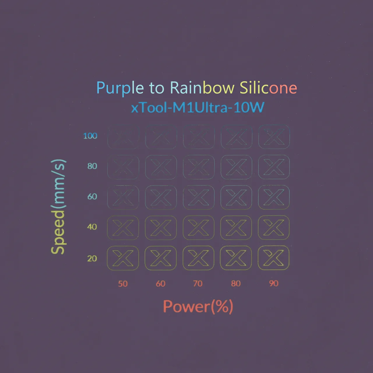 Rainbow Silicone Magnetic Phone Case Purple test grid