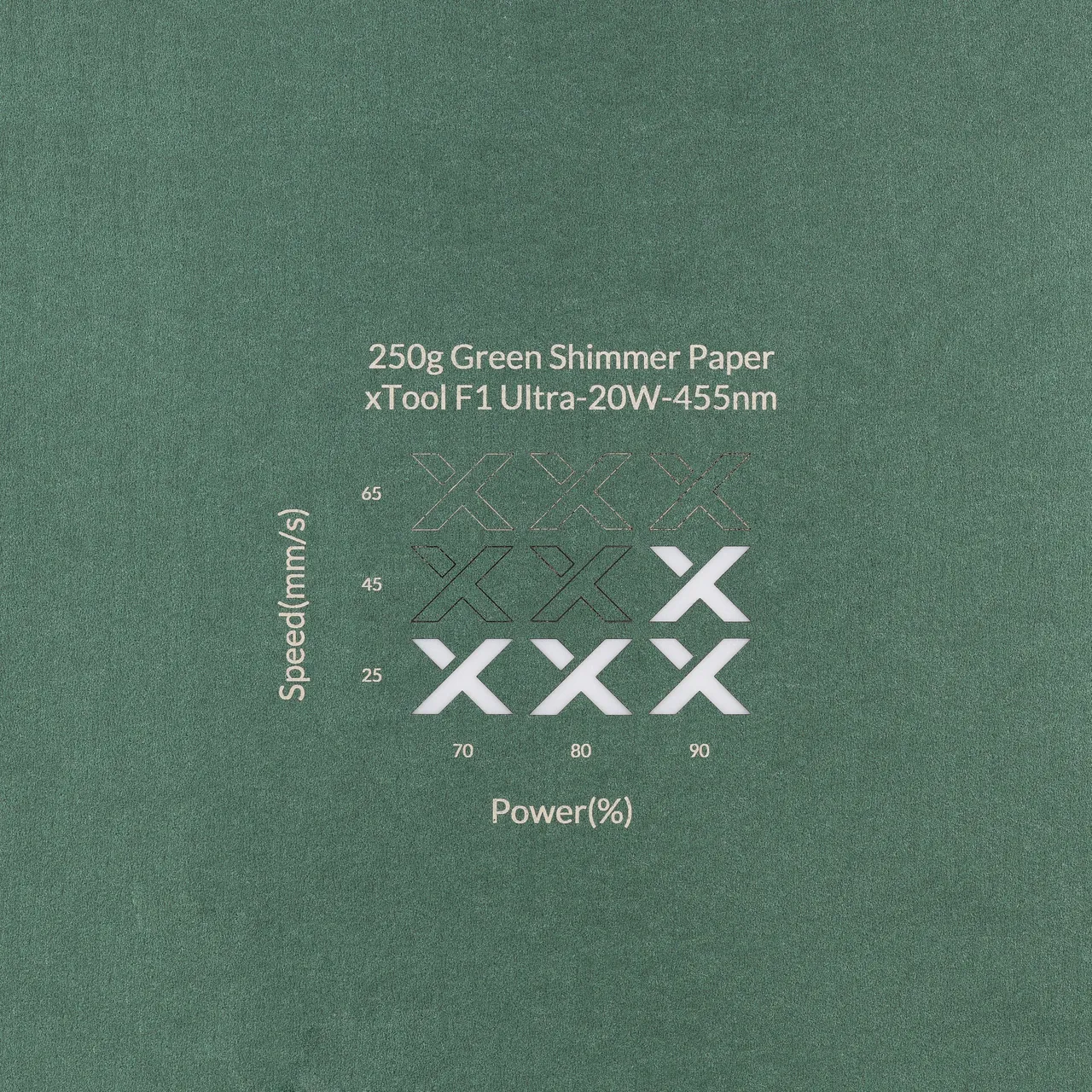 Green Shimmer Paper-7oz(250g) test grid