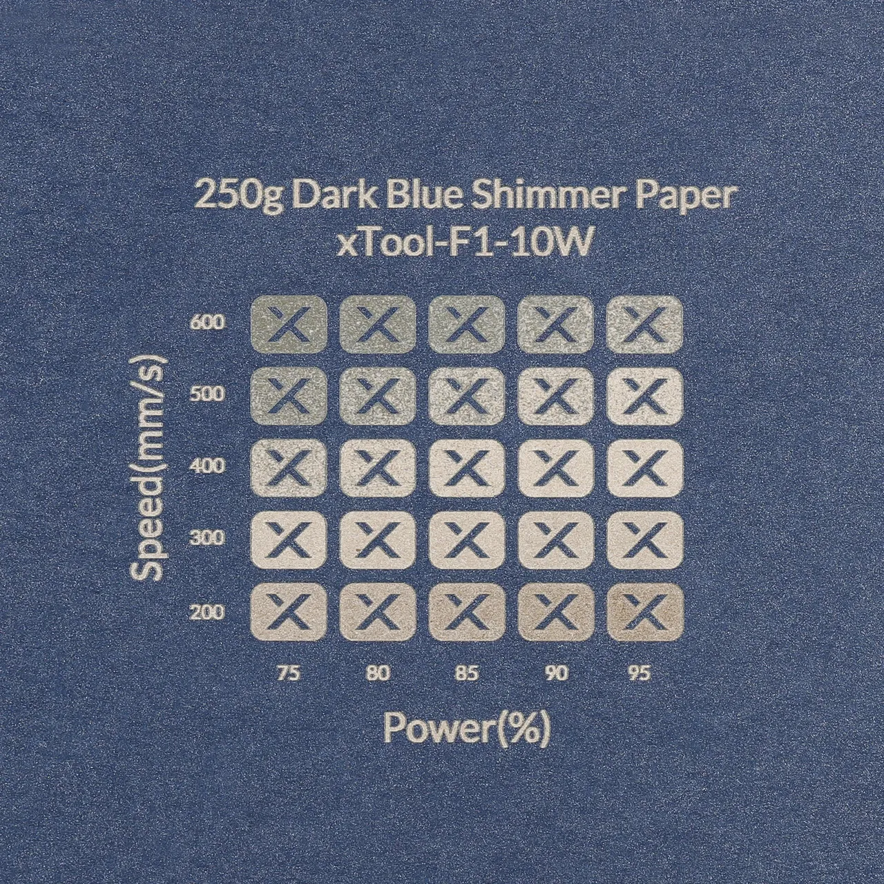 Dark Blue Shimmer Paper-7oz(250g) test grid