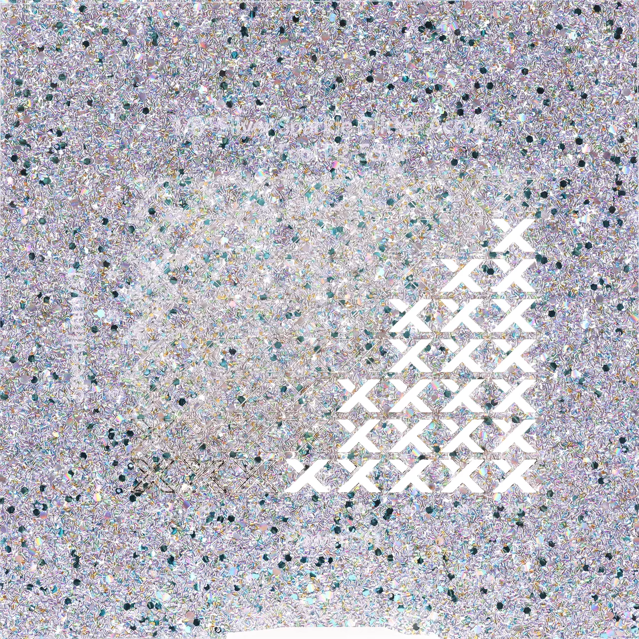 1/8"(3mm) Silver Sparkle Glitter Acrylic