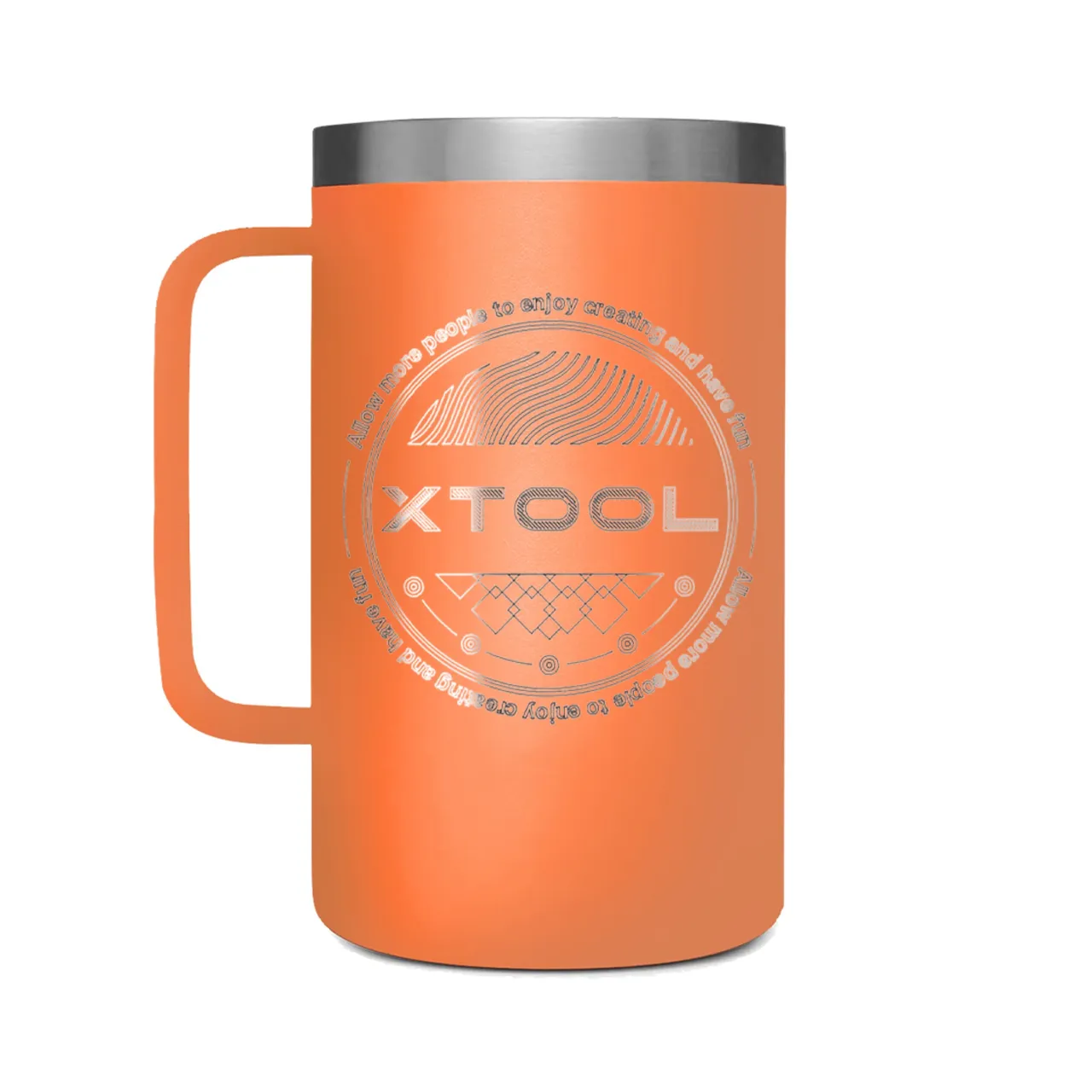 24oz(710ml) King Crab Tumbler with Handle test grid