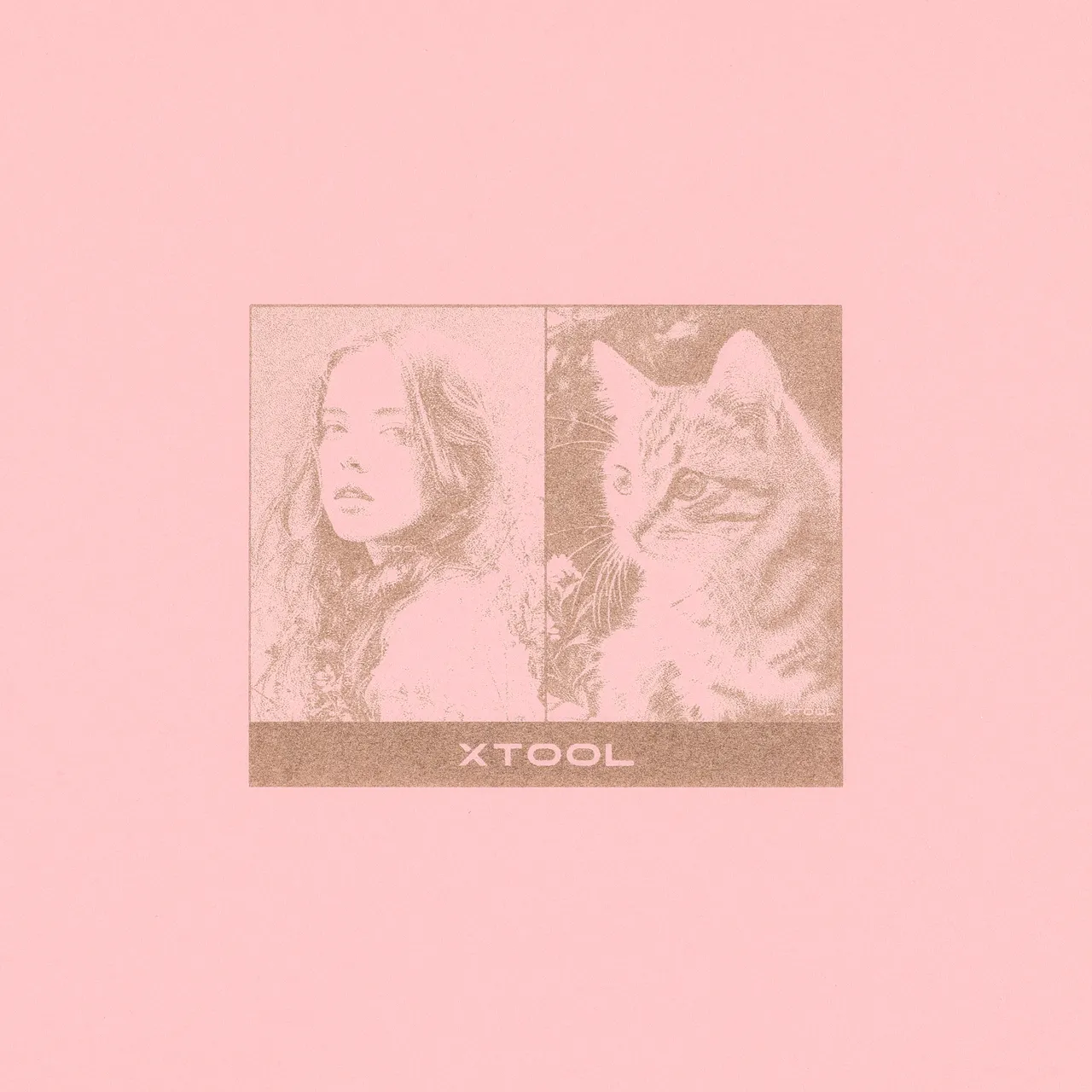 xThings-Colored Cardstock(Pink)-4.7oz(160g) test grid