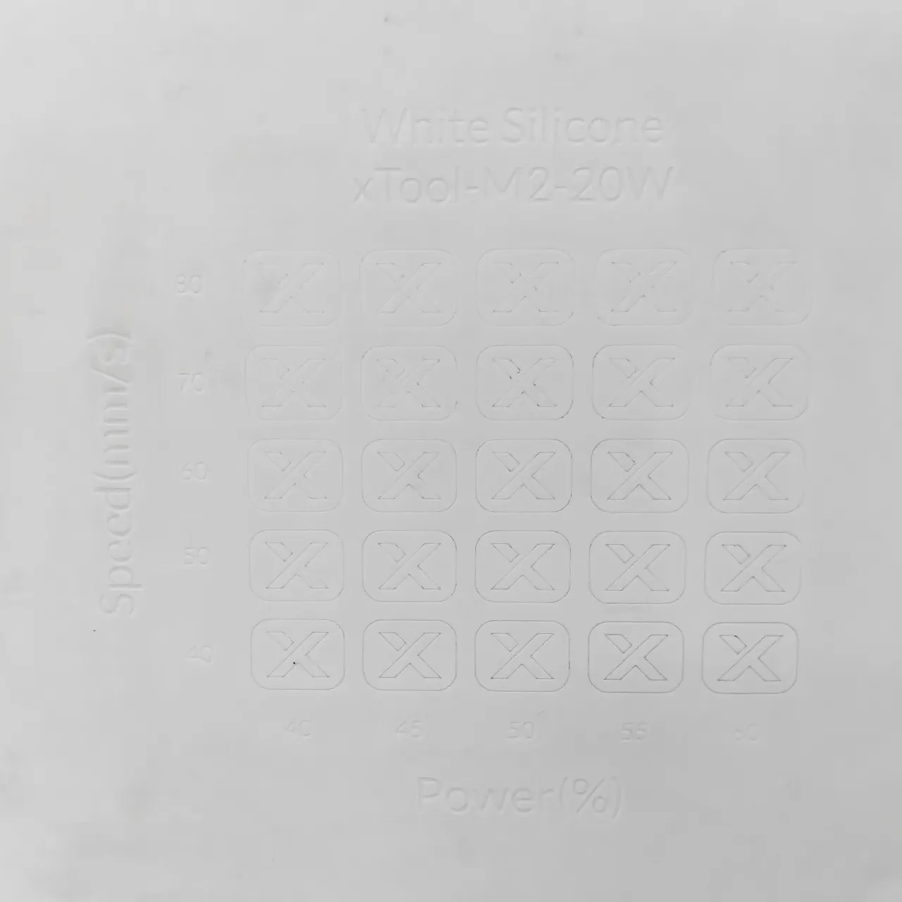 White Silicone test grid