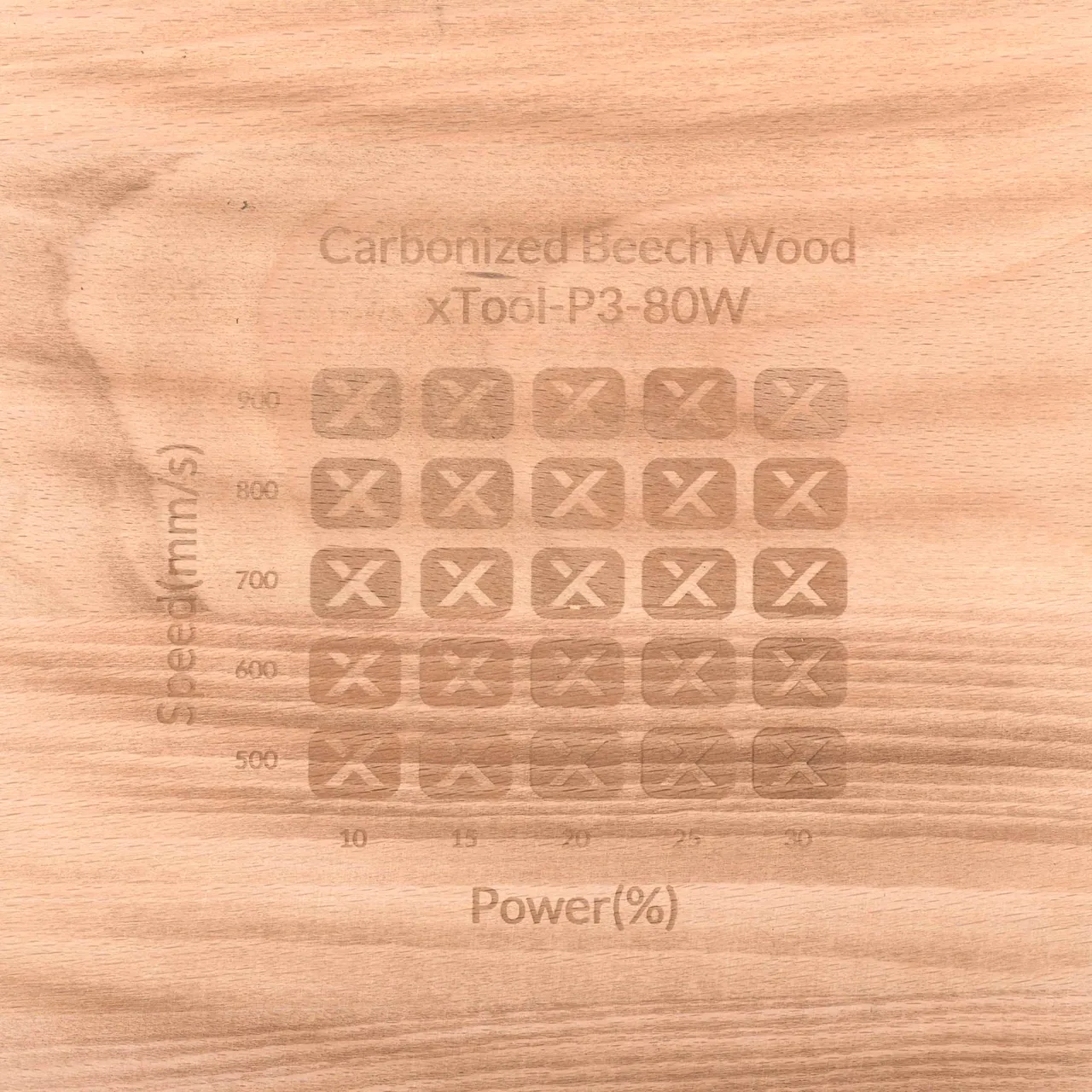Carbonized Beech Wood test grid