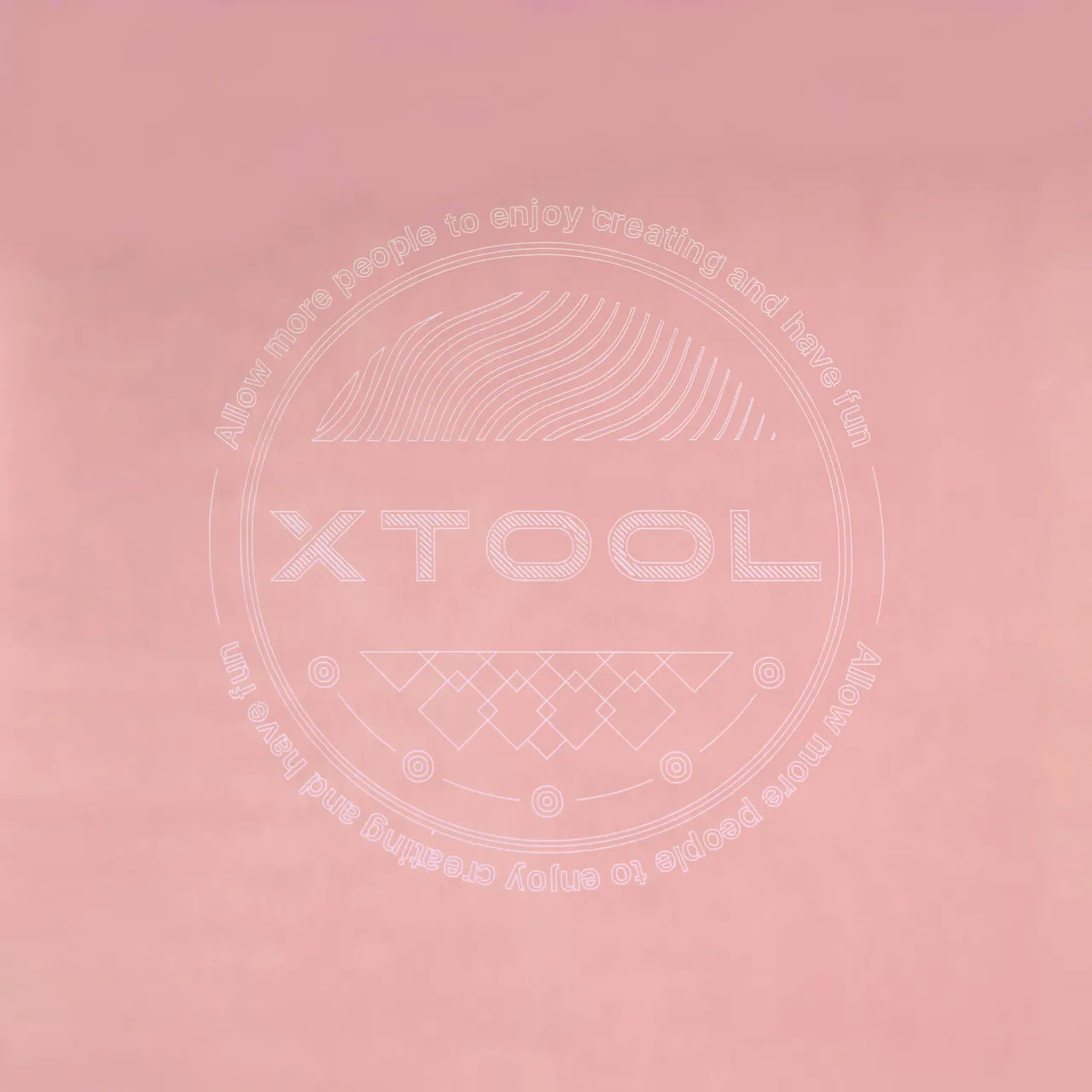 Hot Pink Anodized Aluminum Bone Dog Tag test grid