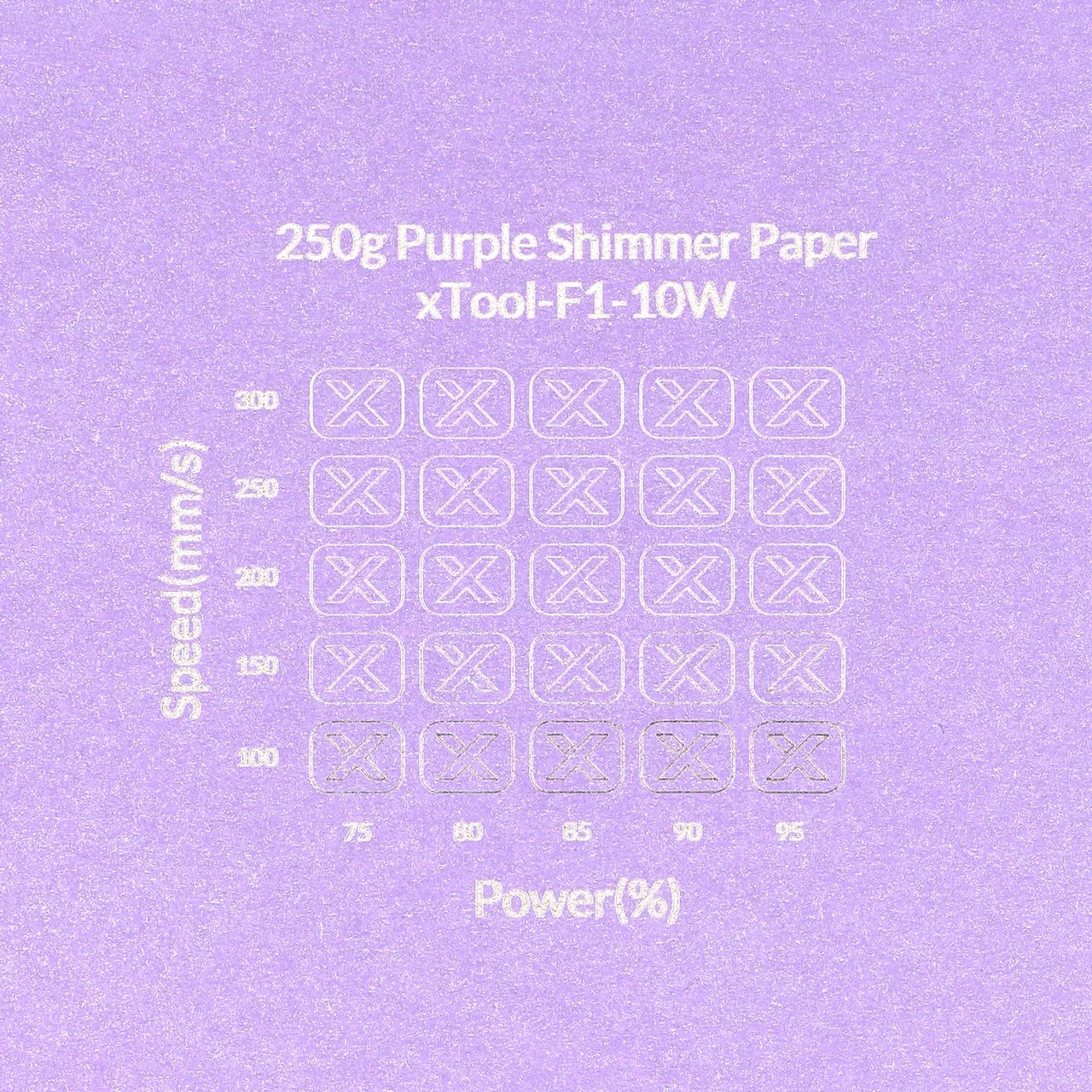 Purple Shimmer Paper-7oz(250g) test grid