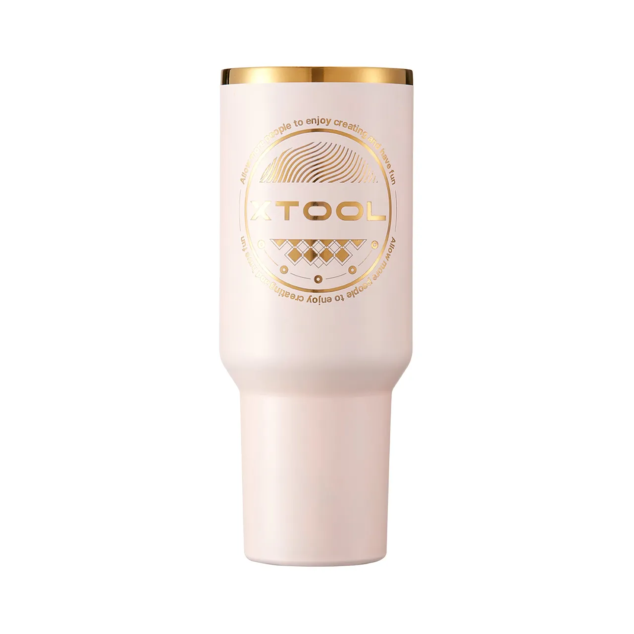 Pink To Gold Stainless Steel Tumbler with Handle(40oz) test grid