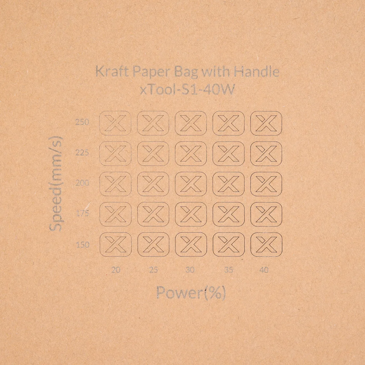 Kraft Paper-7oz(250g) test grid