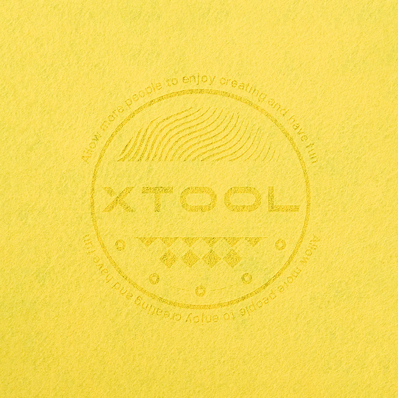 3/64"(1mm) Light Yellow Felt test grid