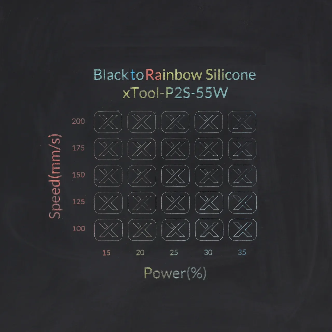 Rainbow Silicone Magnetic Phone Case Black test grid