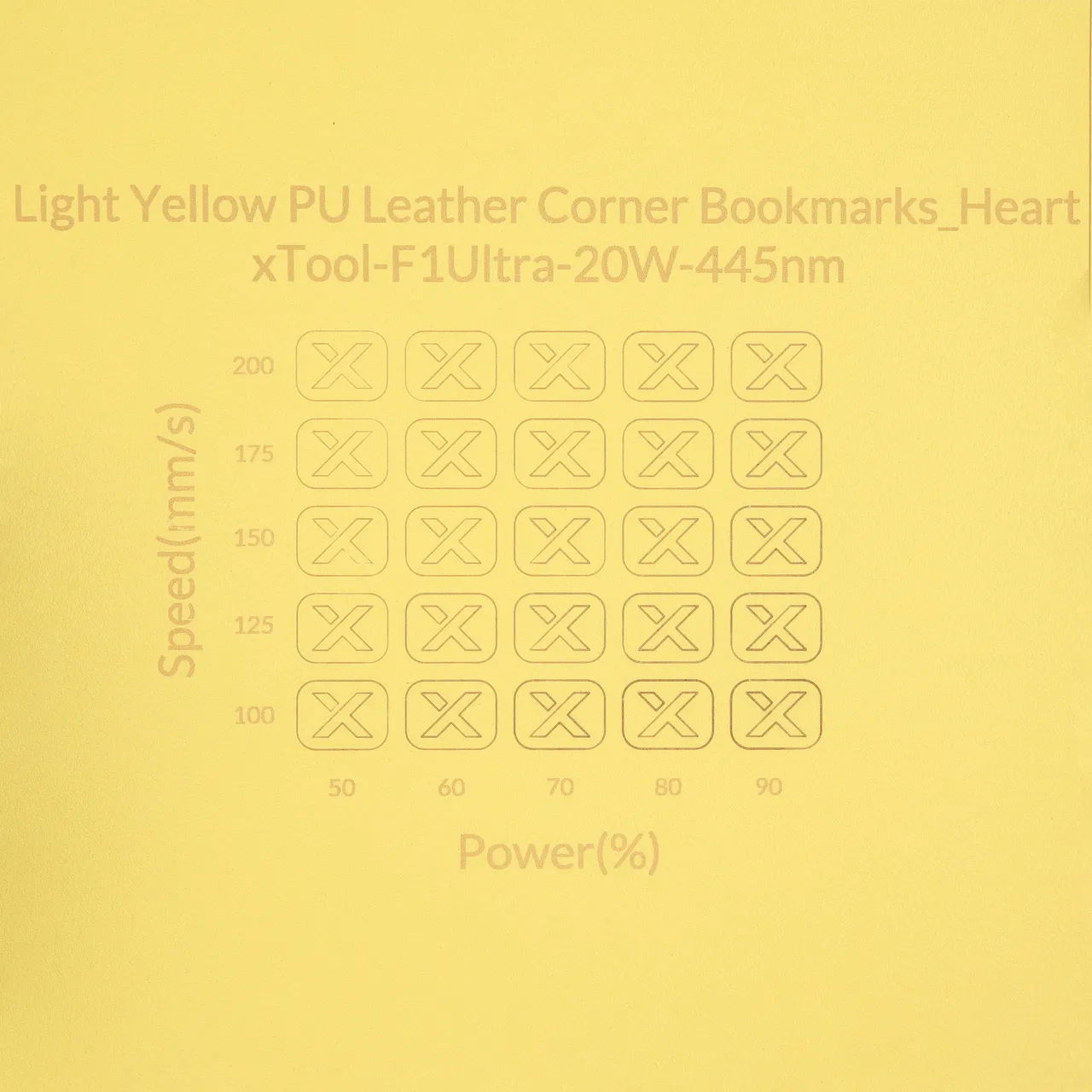 PU Leather Corner Bookmarks_Heart Pale Yellow