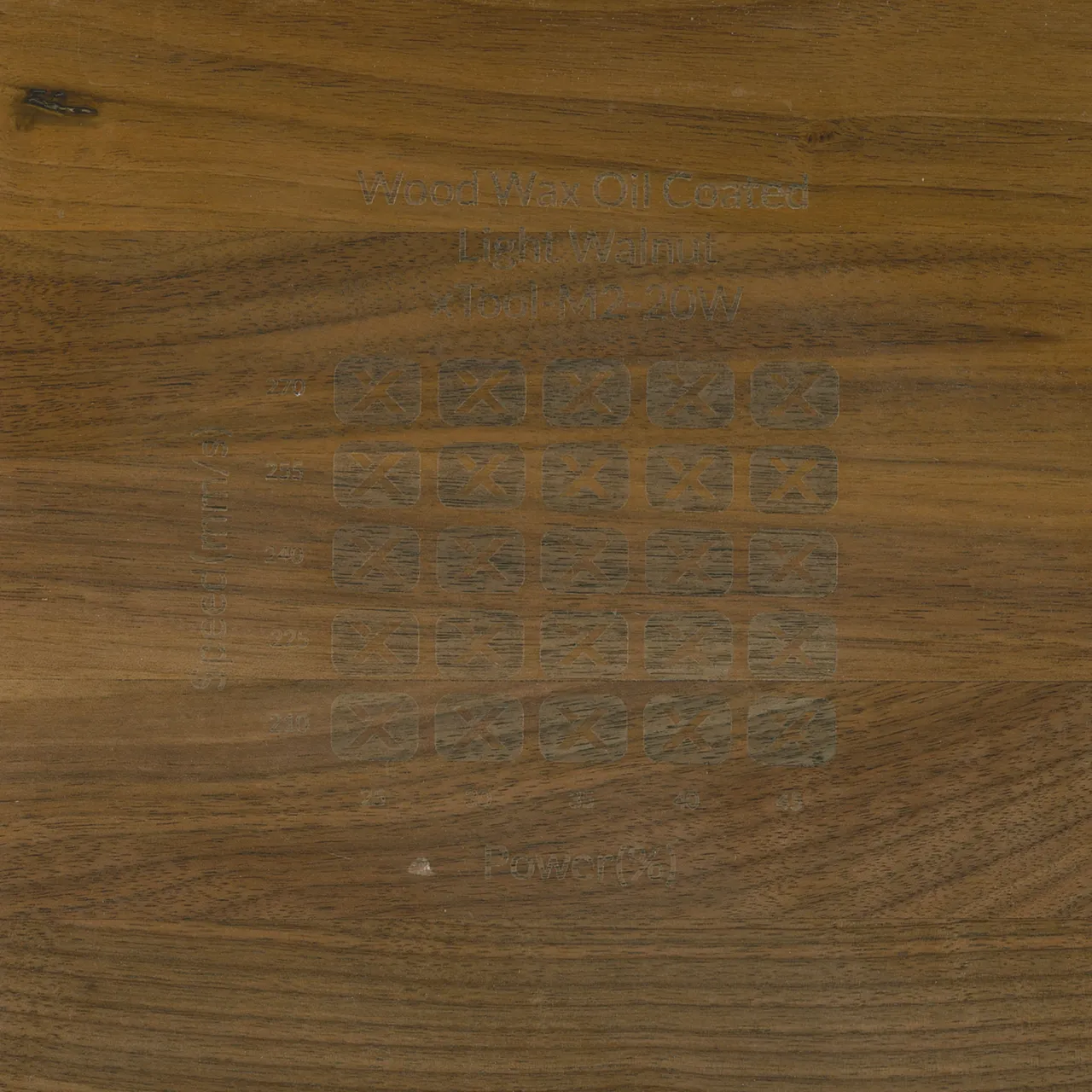 Walnut Cutting Board test grid