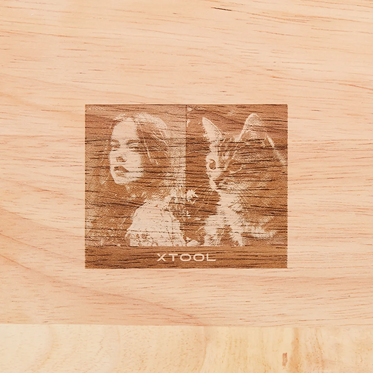 White Marble and Wood Cutting Board test grid