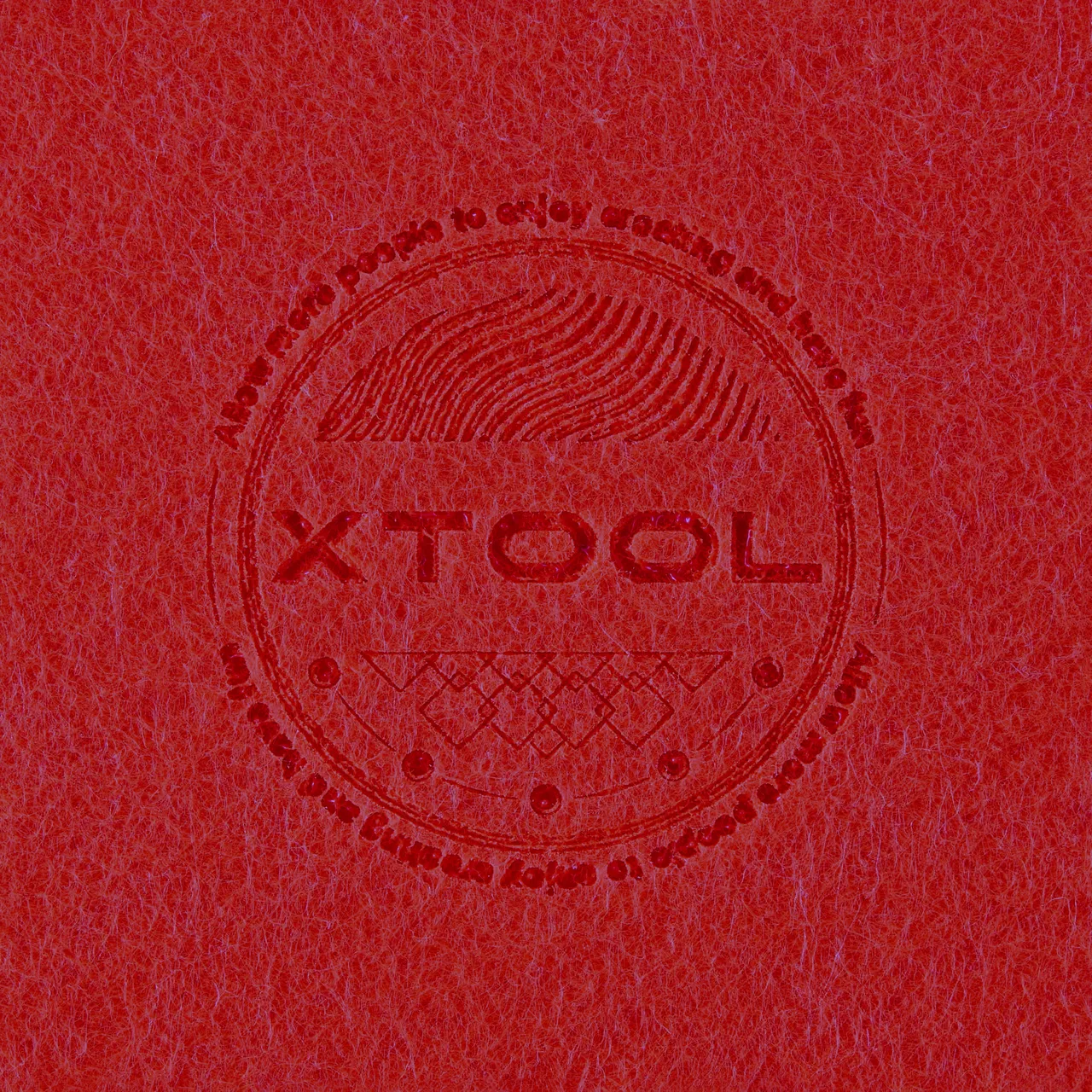 1/8"(3mm) Red Felt test grid