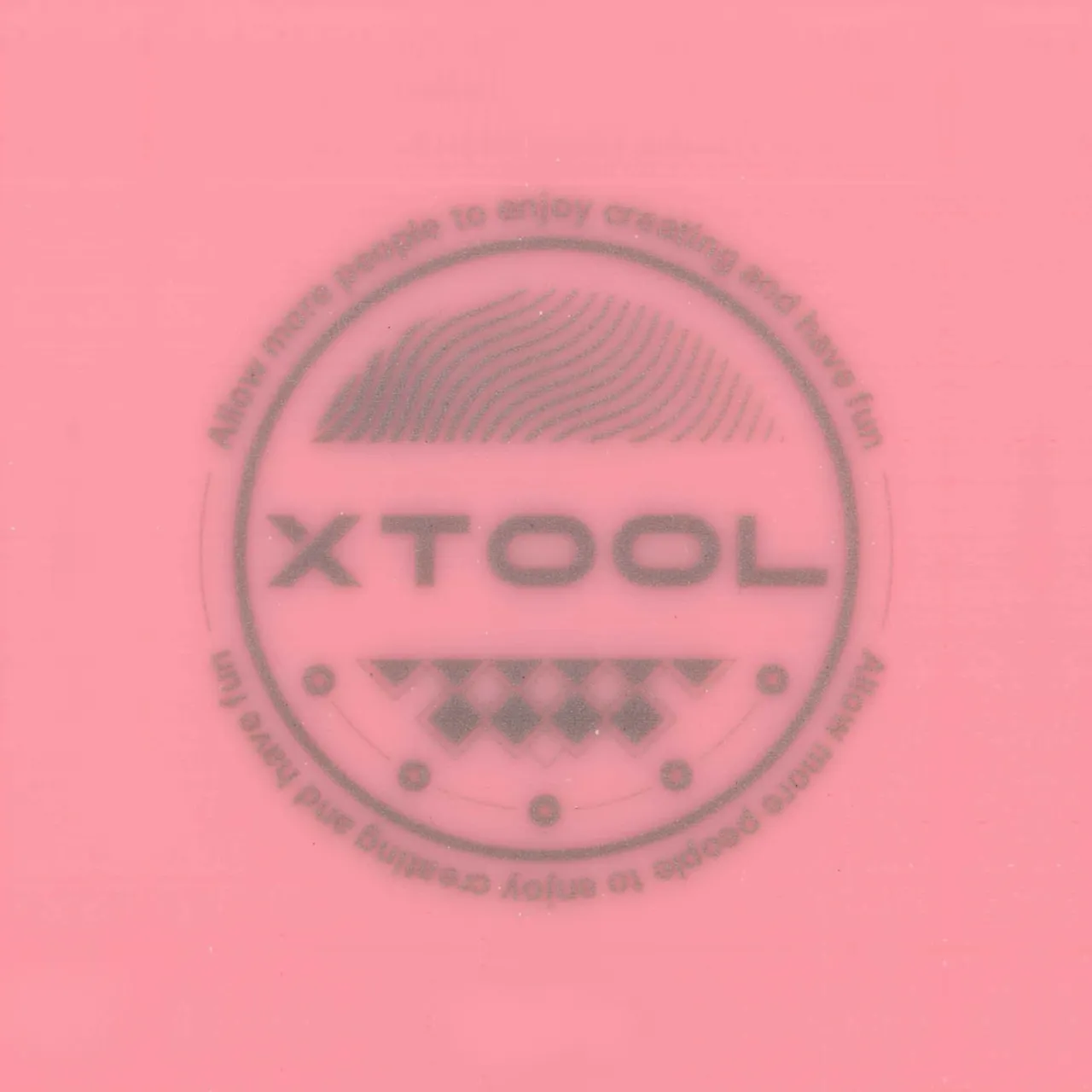 1/8"(3mm) Pink Acrylic for Infrared Laser Engraving test grid