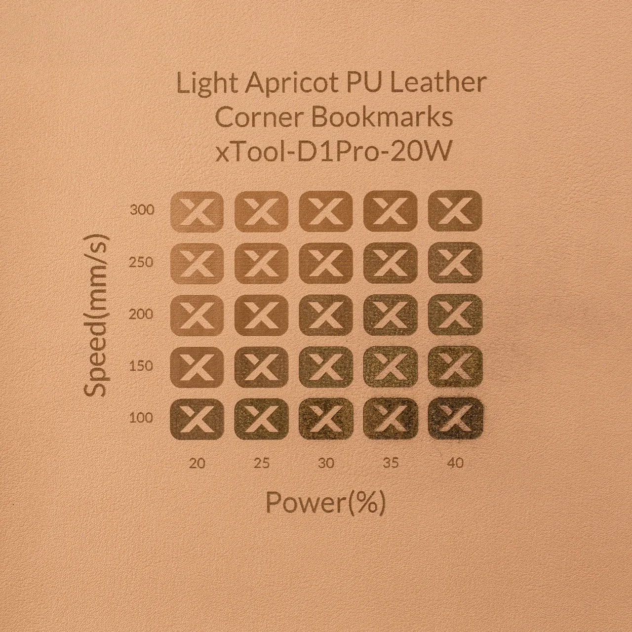 Beige PU Leather test grid