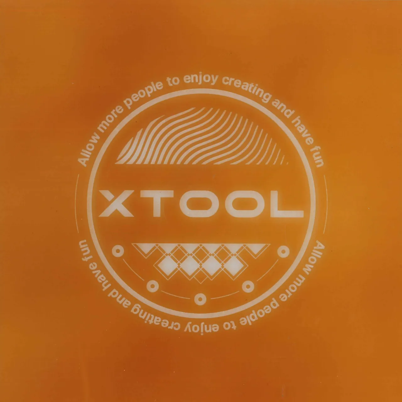 Frosted Amber Glass test grid