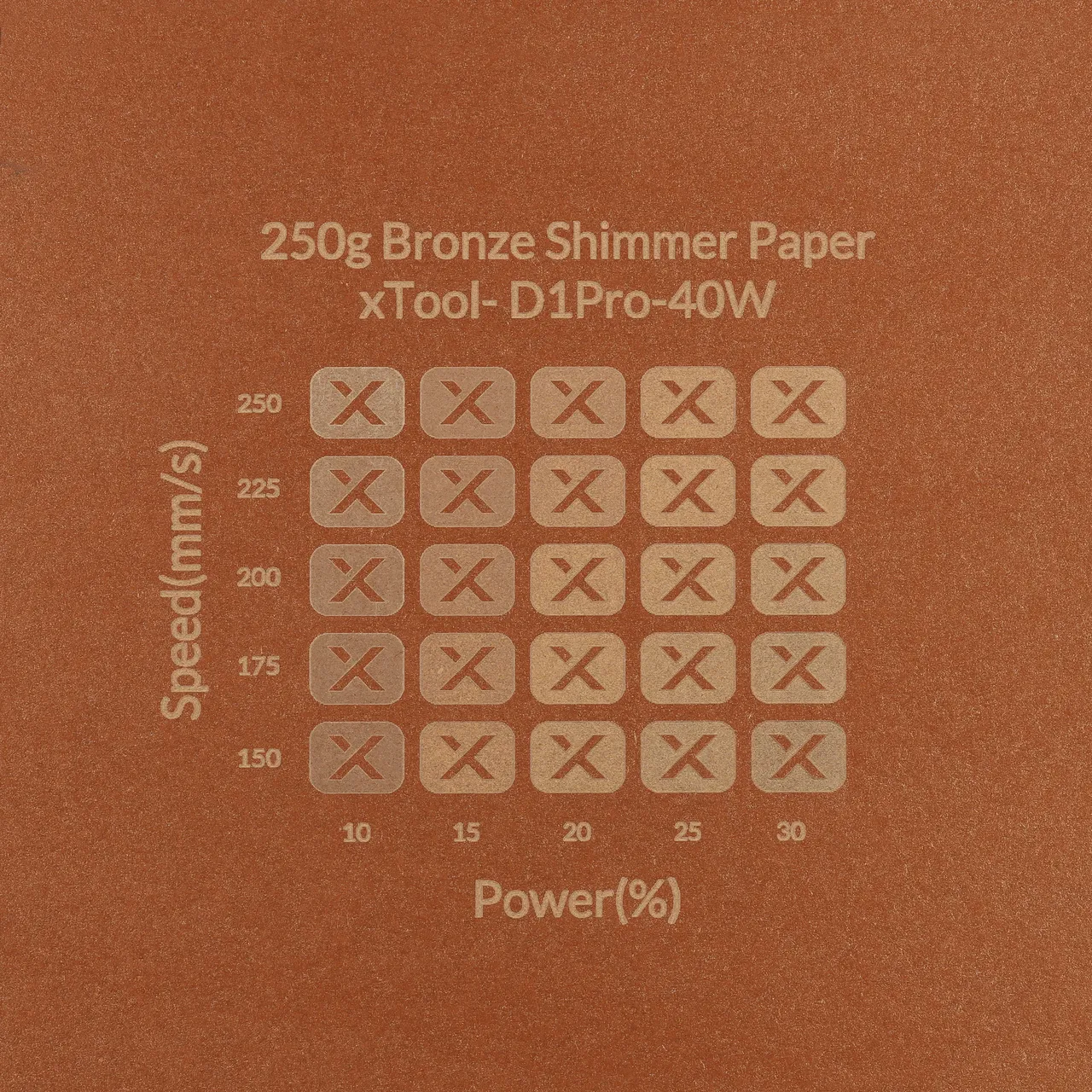 Bronze Shimmer Paper-7oz(250g) test grid
