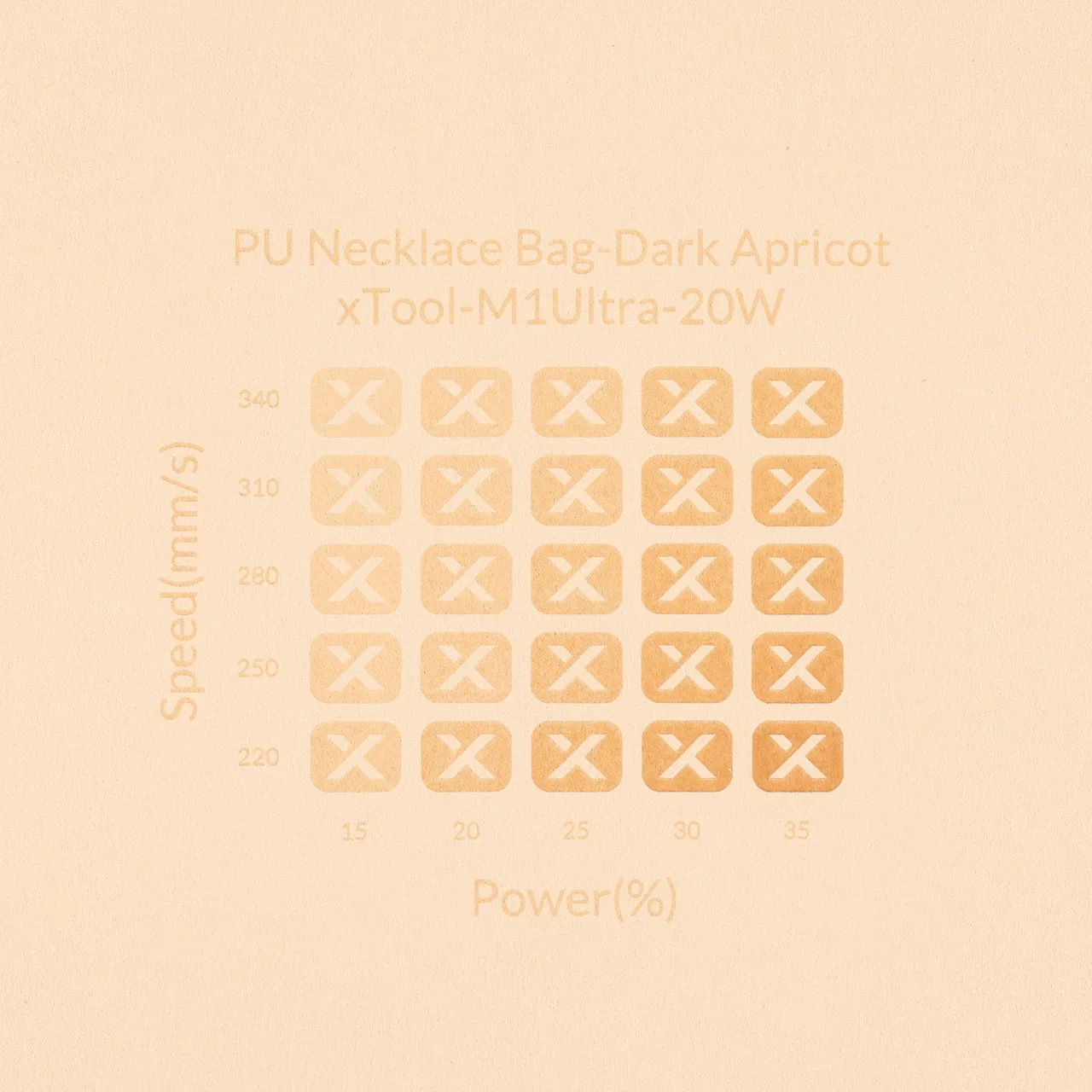 Apricot Microfiber PU Leather test grid