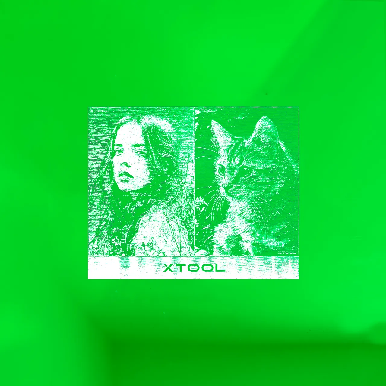 1/8"(3mm) Green Mirror Acrylic test grid