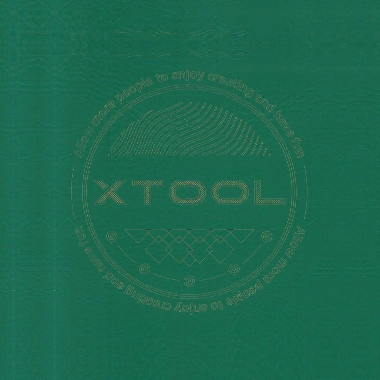Green to Gold Laserable PU Notebook test grid