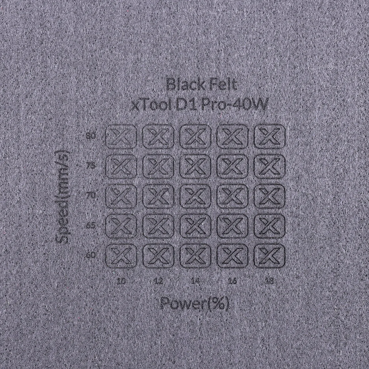 1/8"(3mm) Black Felt test grid