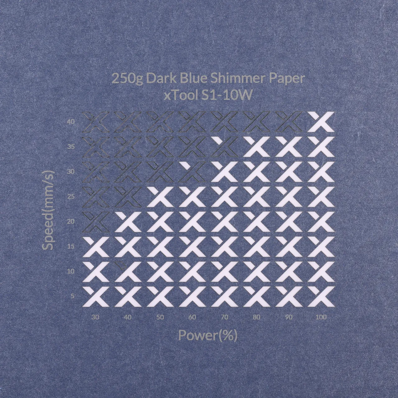 Dark Blue Shimmer Paper-7oz(250g) test grid
