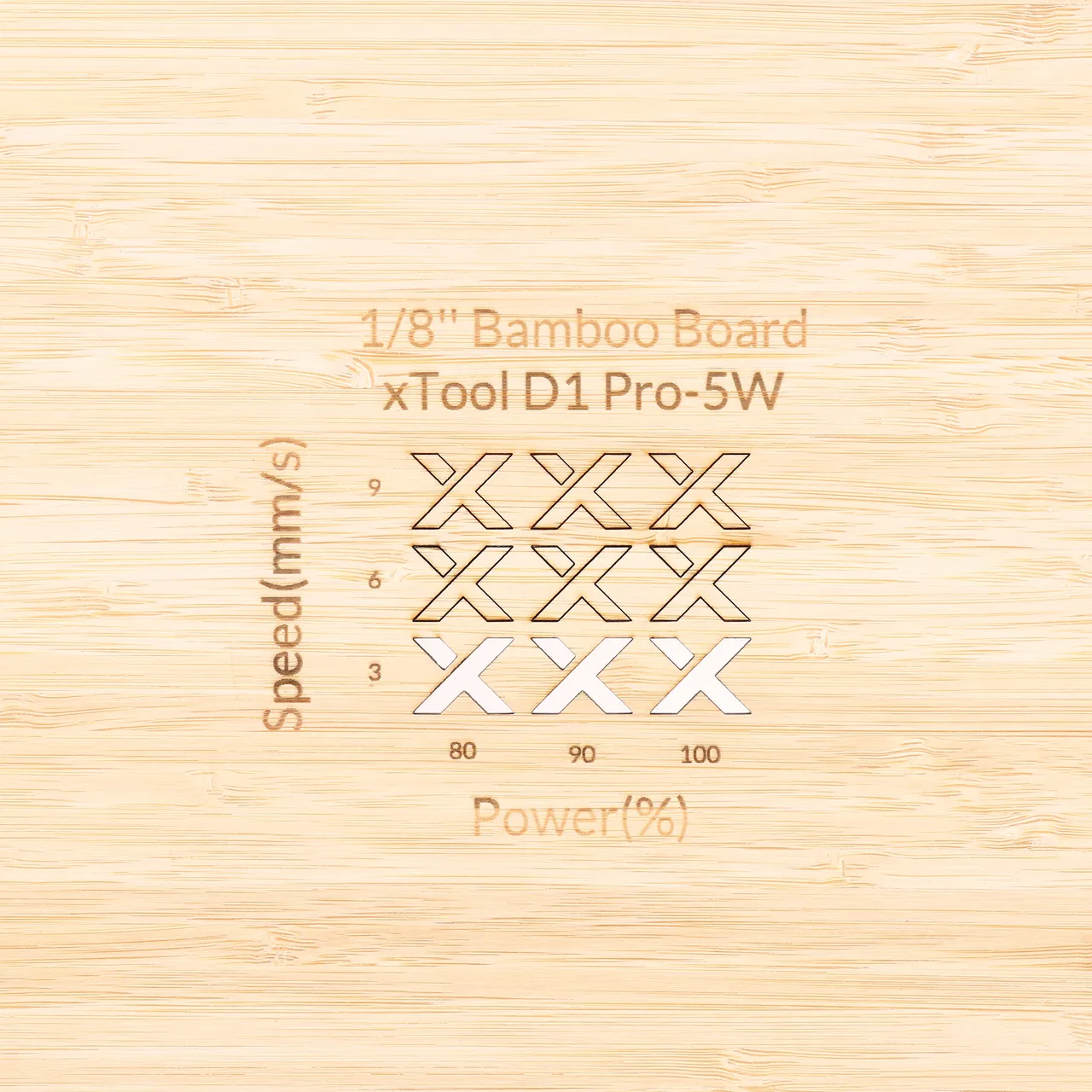 1/8"(3mm) Bamboo test grid