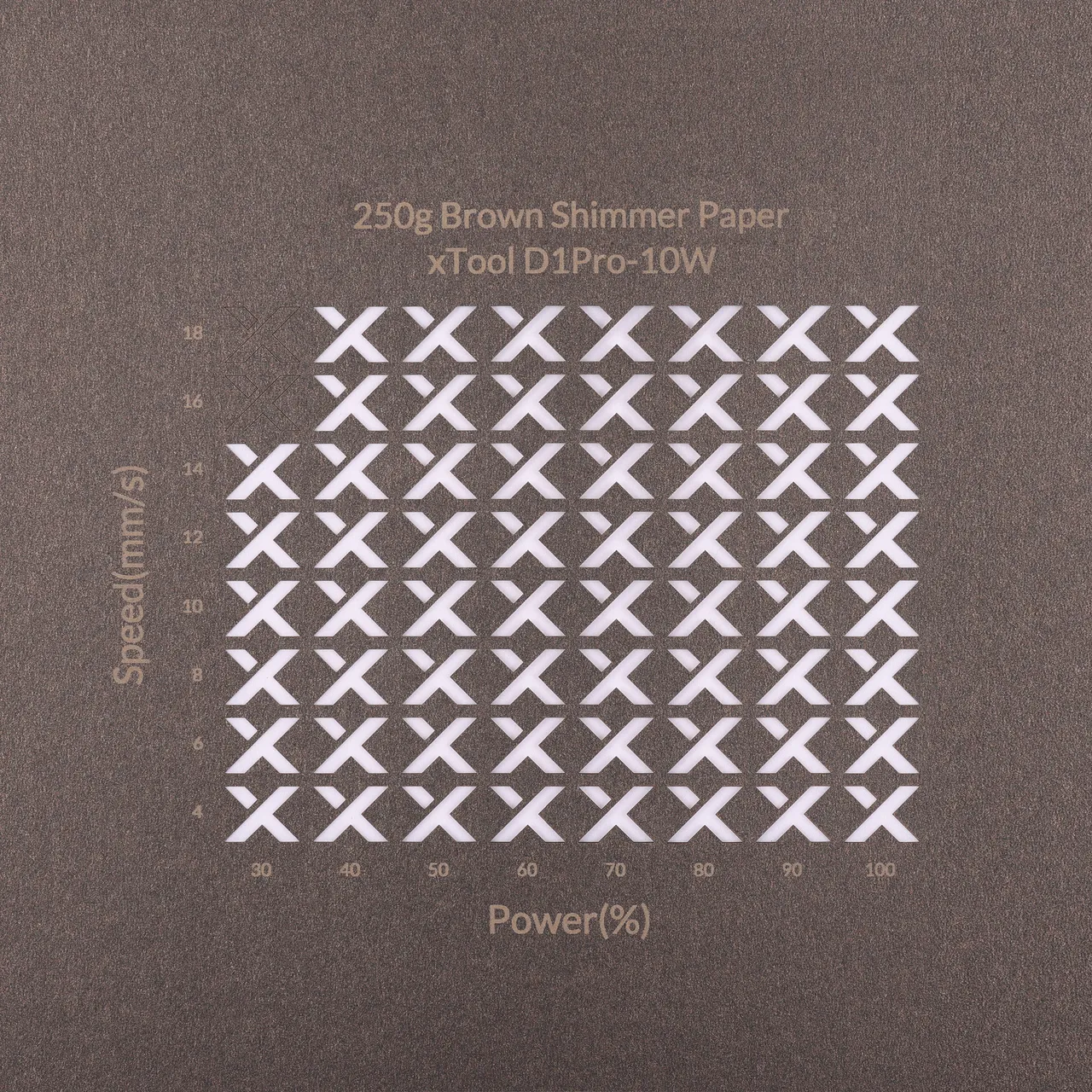 Brown Shimmer Paper-7oz(250g) test grid