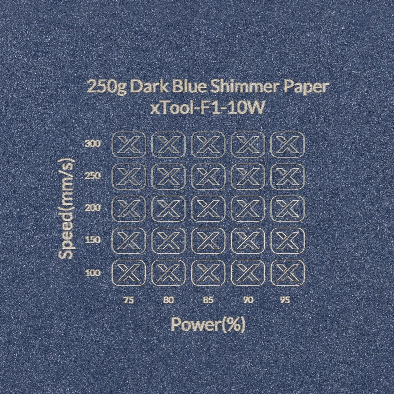 Dark Blue Shimmer Paper-7oz(250g) test grid