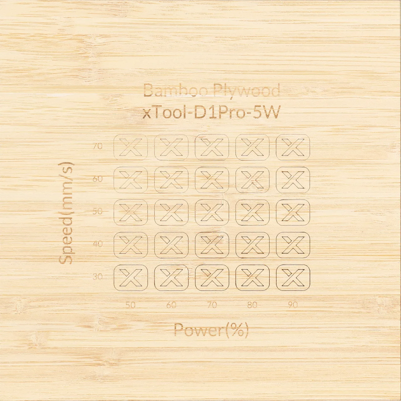 1/8"(3mm) Bamboo Plywood test grid