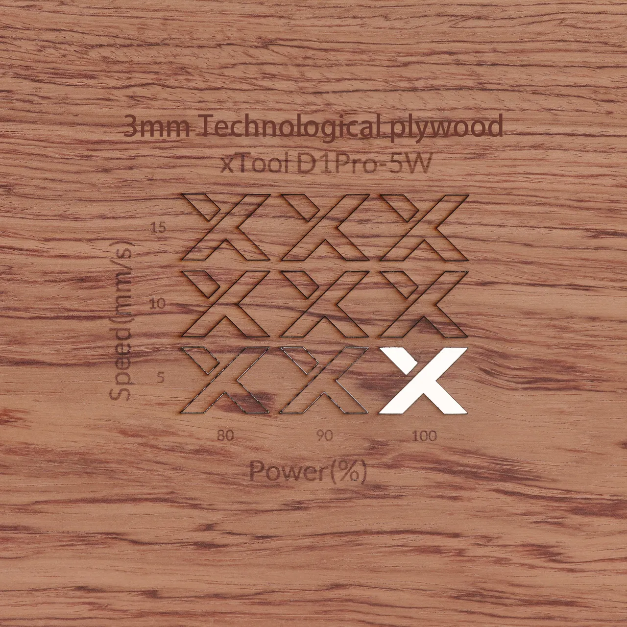 1/8"(3mm) Technological Plywood test grid