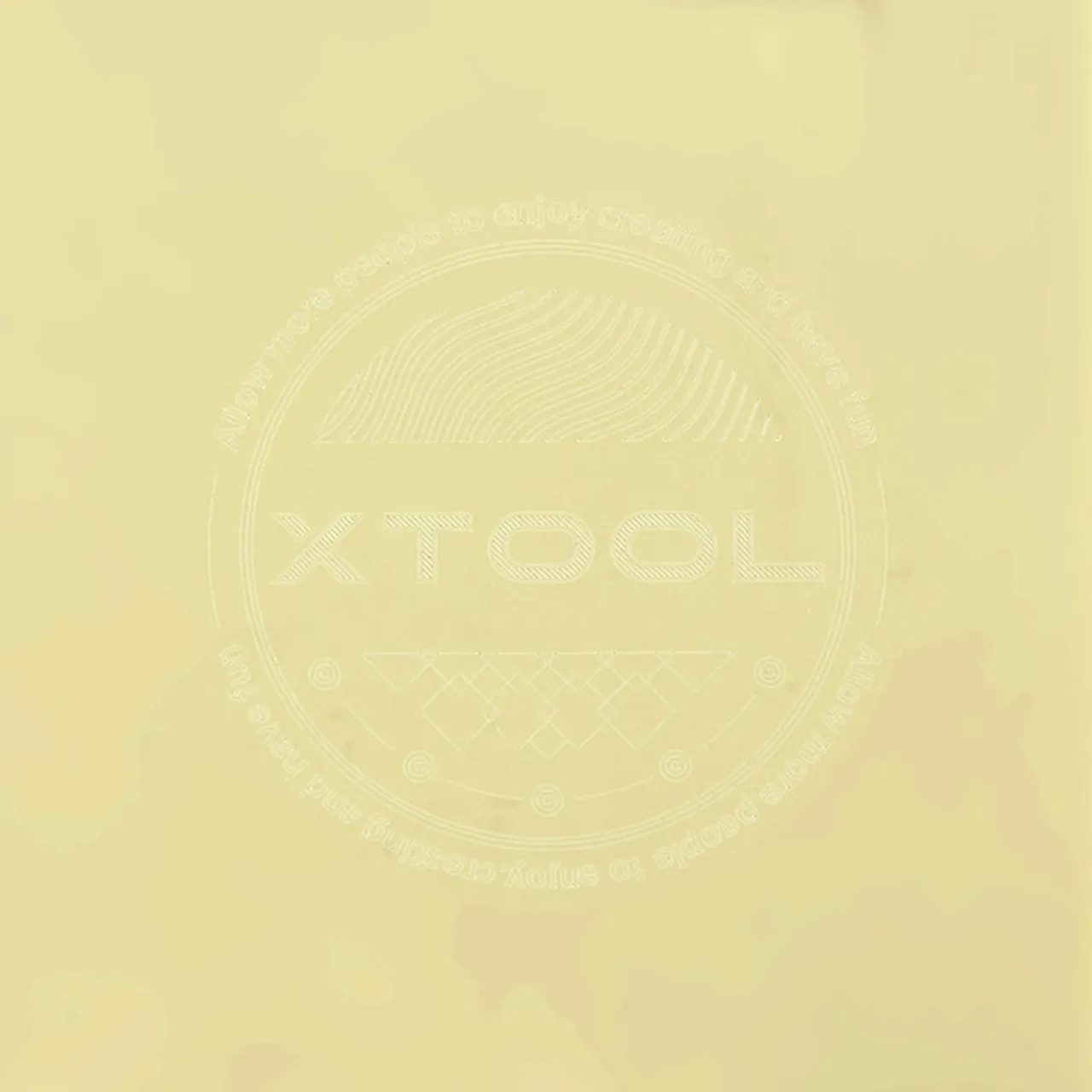 1/8"(3mm) Frosted Pastel Yellow Acrylic test grid