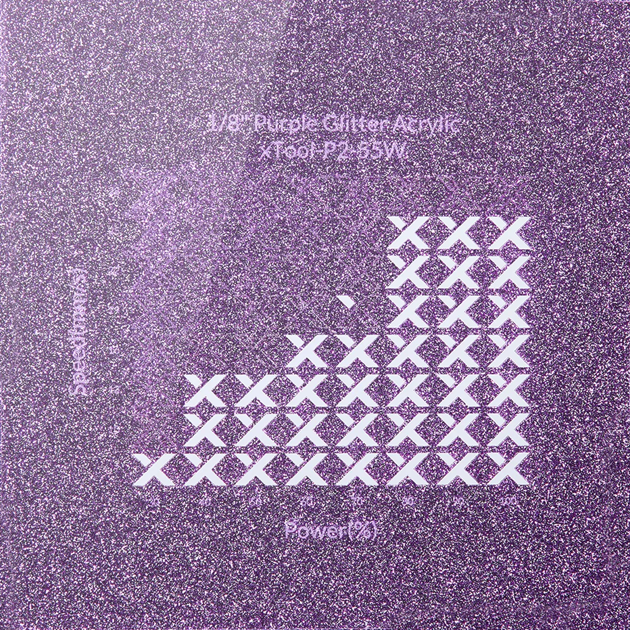 1/8"(3mm) Purple Glitter Acrylic