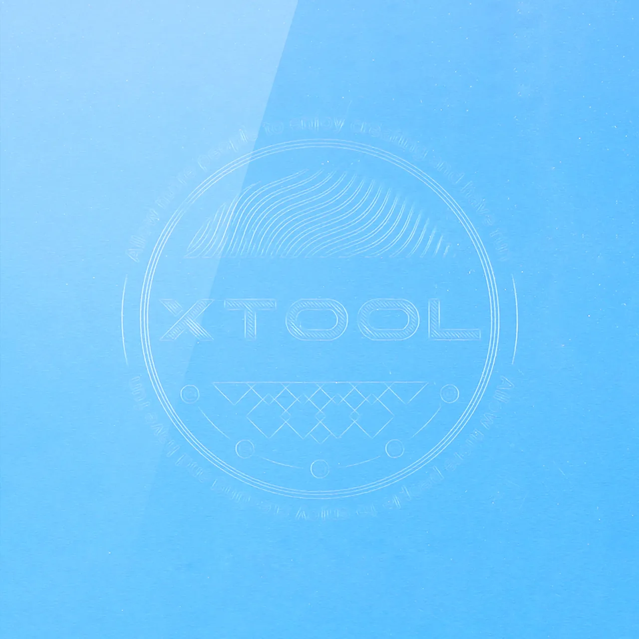 Blue Metal Business Card test grid