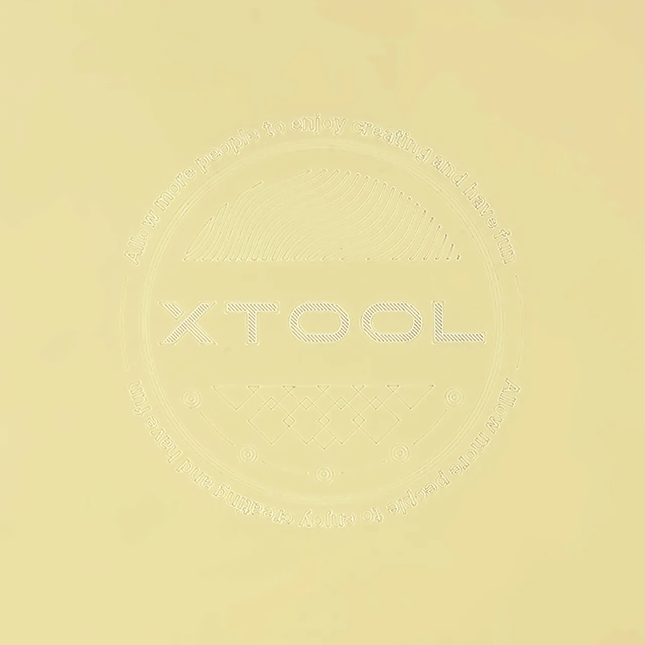 1/8"(3mm) Frosted Pastel Yellow Acrylic test grid