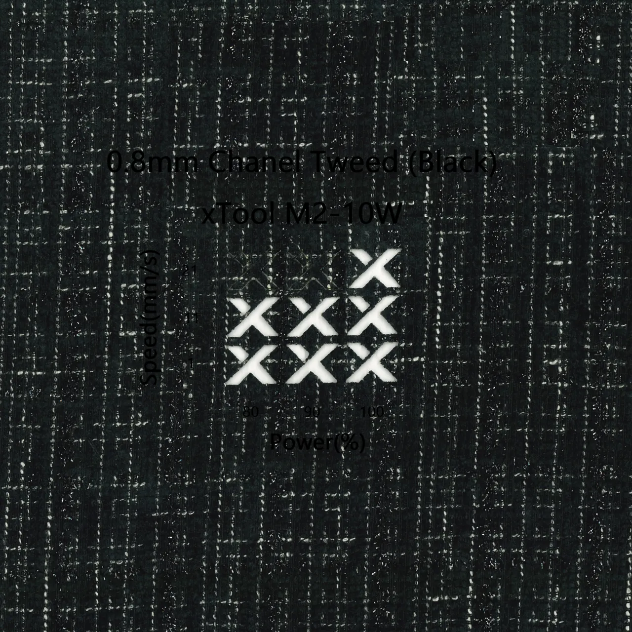 0.8mm Chanel Tweed (Black)