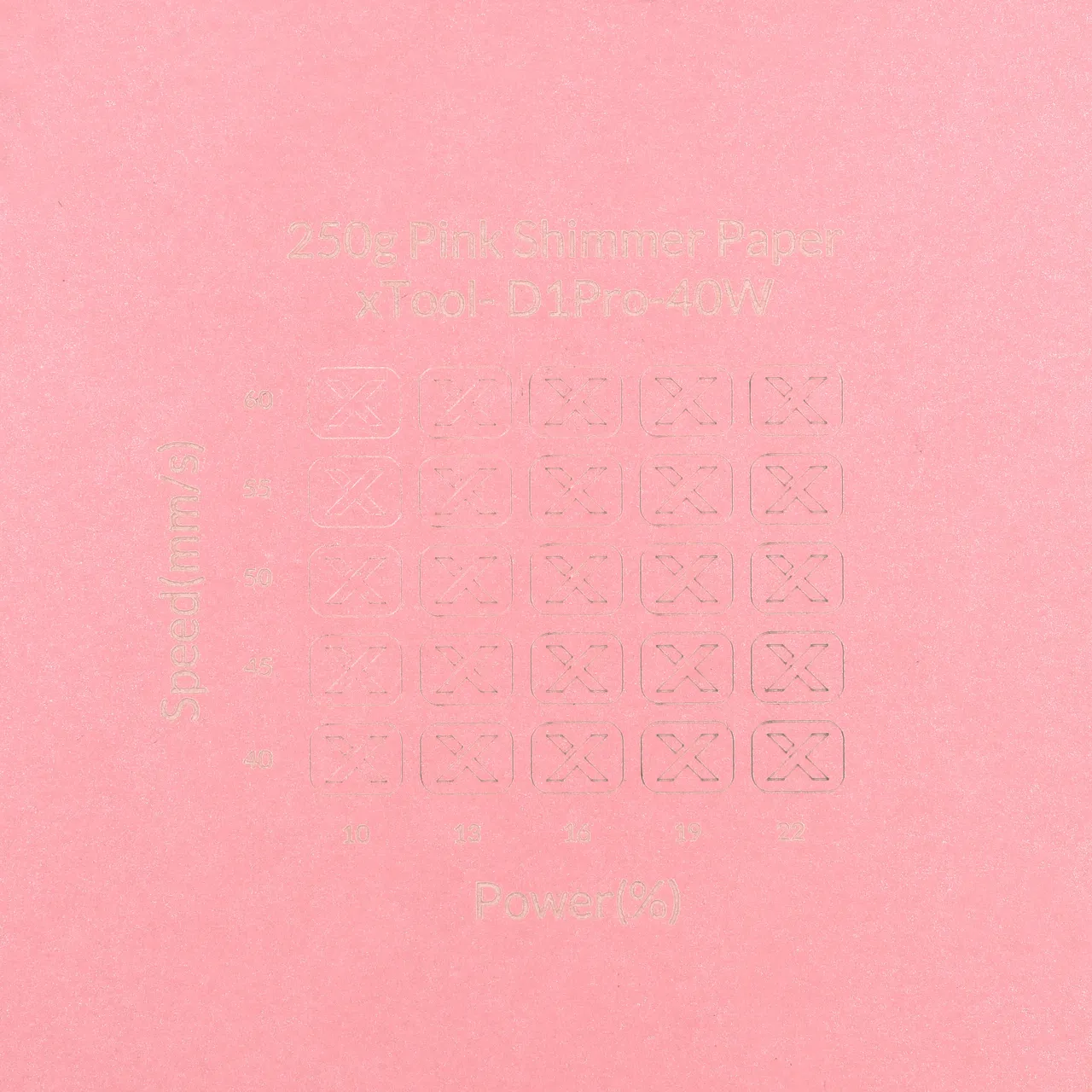 Pink Shimmer Paper-7oz(250g) test grid
